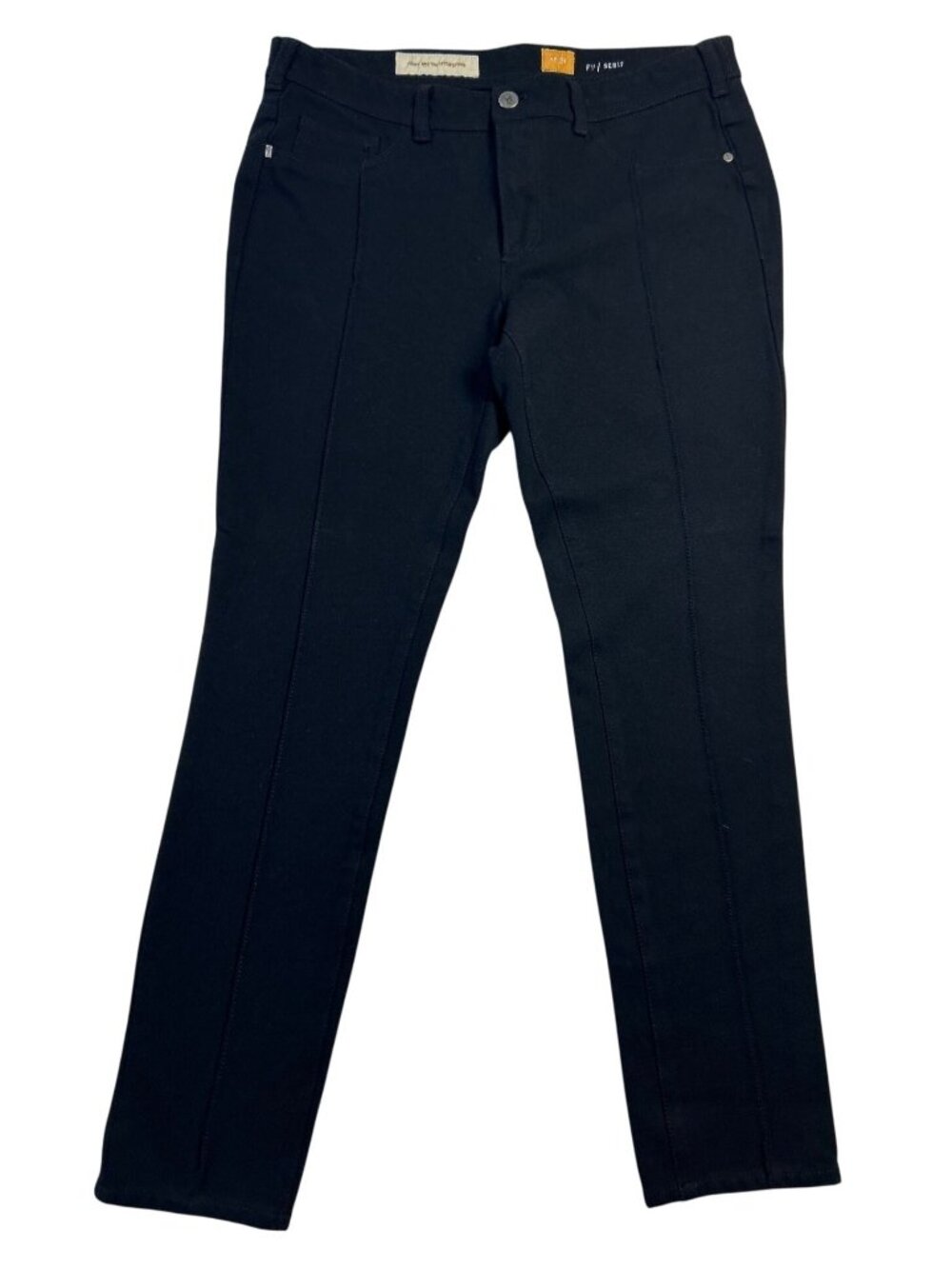 Anthropologie Pilcro Serif Pants Women's 31 Black Cropped Workwear Chic Office